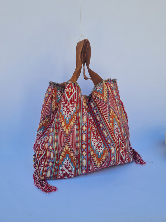 Bolso Mab tela tapiz, estampado Geometrico