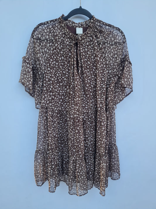 Vestido H&M,  Gasa Floreado