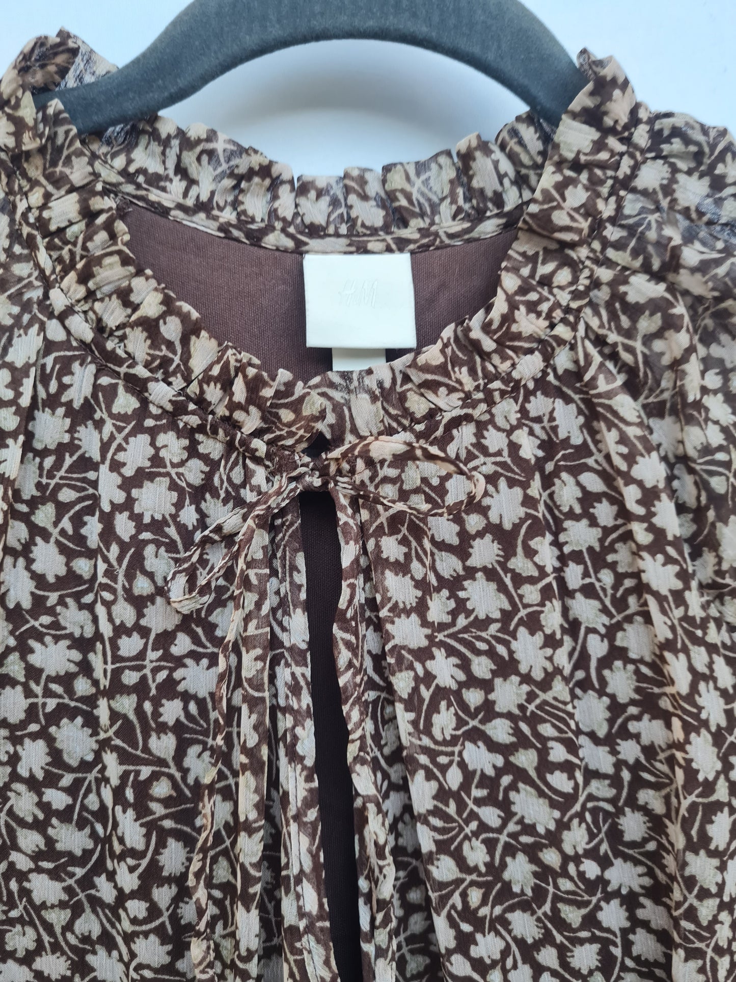 Vestido H&M,  Gasa Floreado