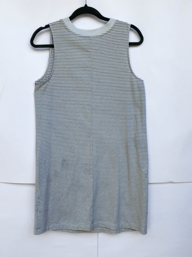 Vestido New Day, rayado, tela de puntop